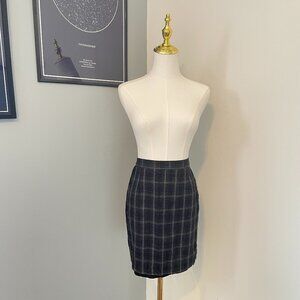 Vintage 1980s-1990s Plaid Pencil Skirt